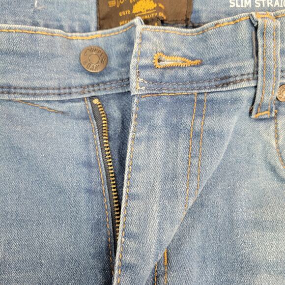 Cooper Oak Slim Straight Jeans W 34 L 30 Blue - Picture 6 of 11